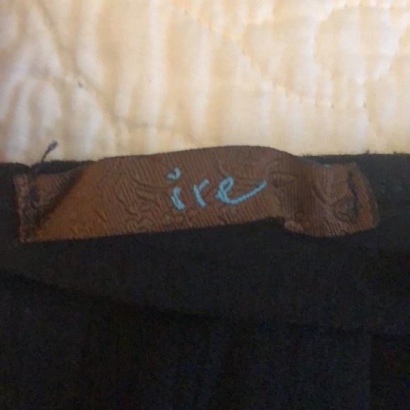 Ire black tank cami turquoise sequin and bead trim no size tag large stretchy 🦋 - Picture 2 of 2